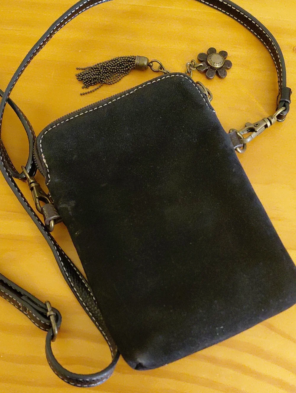Chala Small Crossbody Bag Floral Pattern EUC